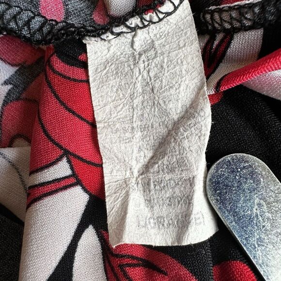 Vintage Forever 21 Babydoll Red Floral Lace Trim Tunic Mini Dress L | Y2K Retro - Picture 7 of 7